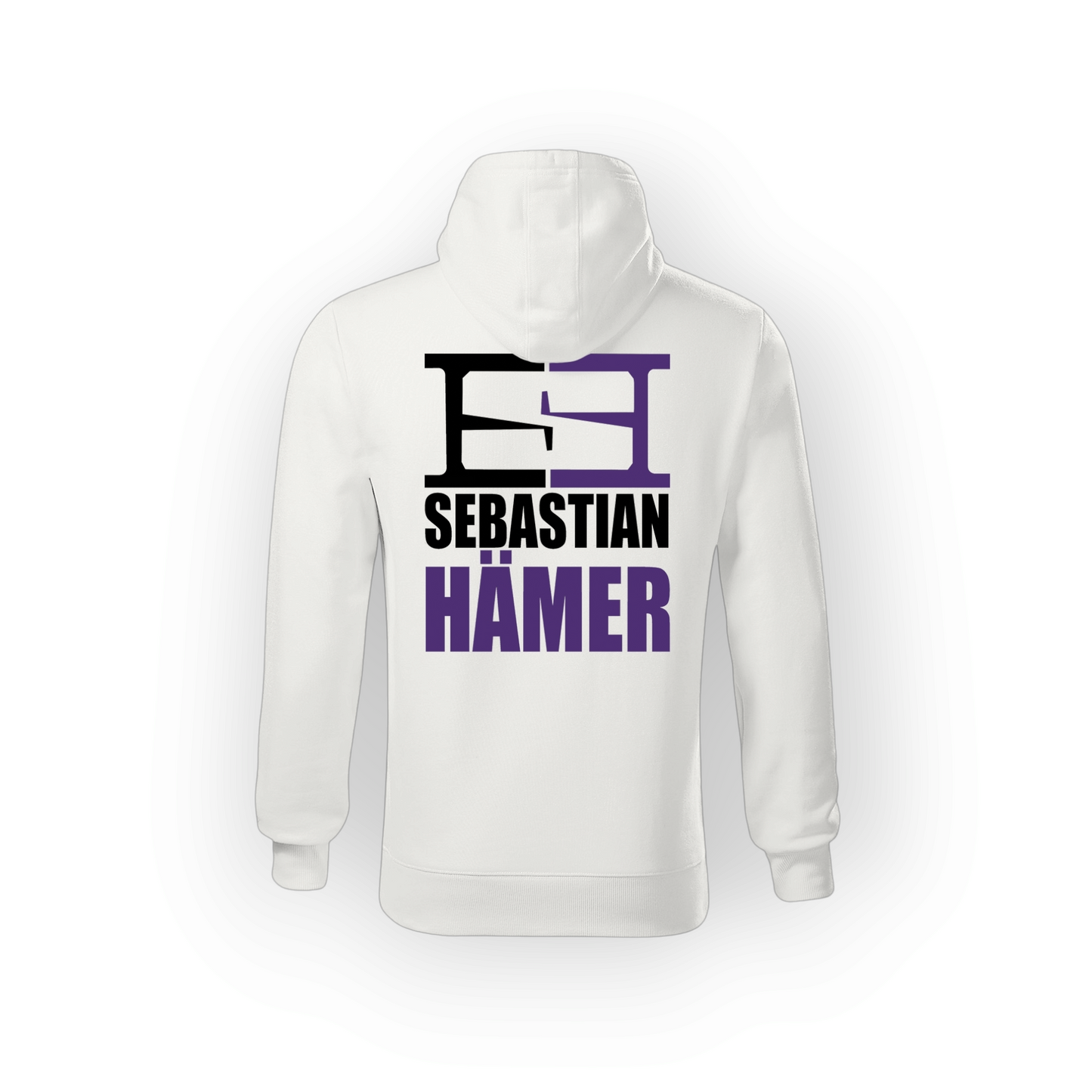 Sebastian Hämer Hoodie "SH"-Logo white