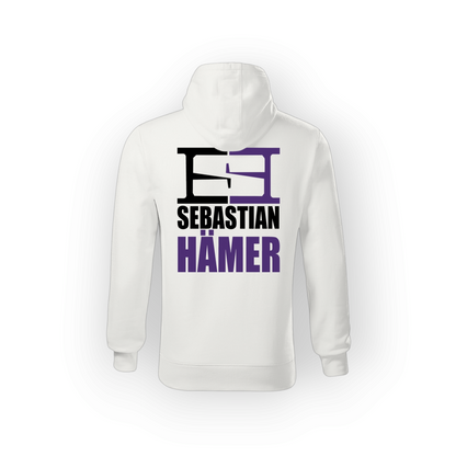 Sebastian Hämer Hoodie "SH"-Logo white